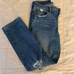 Abercrombie Blue Distressed Jeans